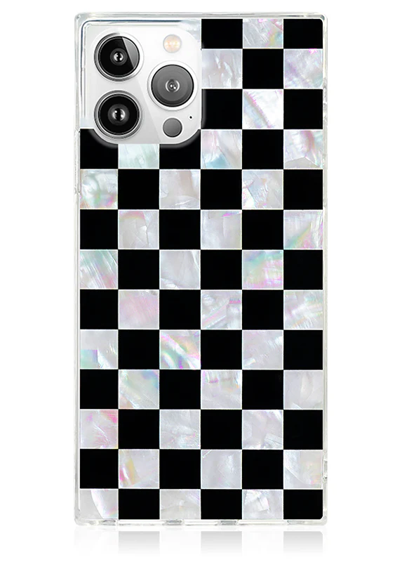 SQUARE® Checkered Mother of Pearl iPhone Case - Image 49