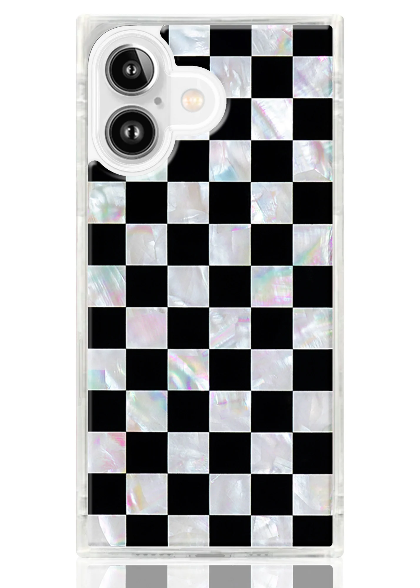 SQUARE® Checkered Mother of Pearl iPhone Case - Image 51