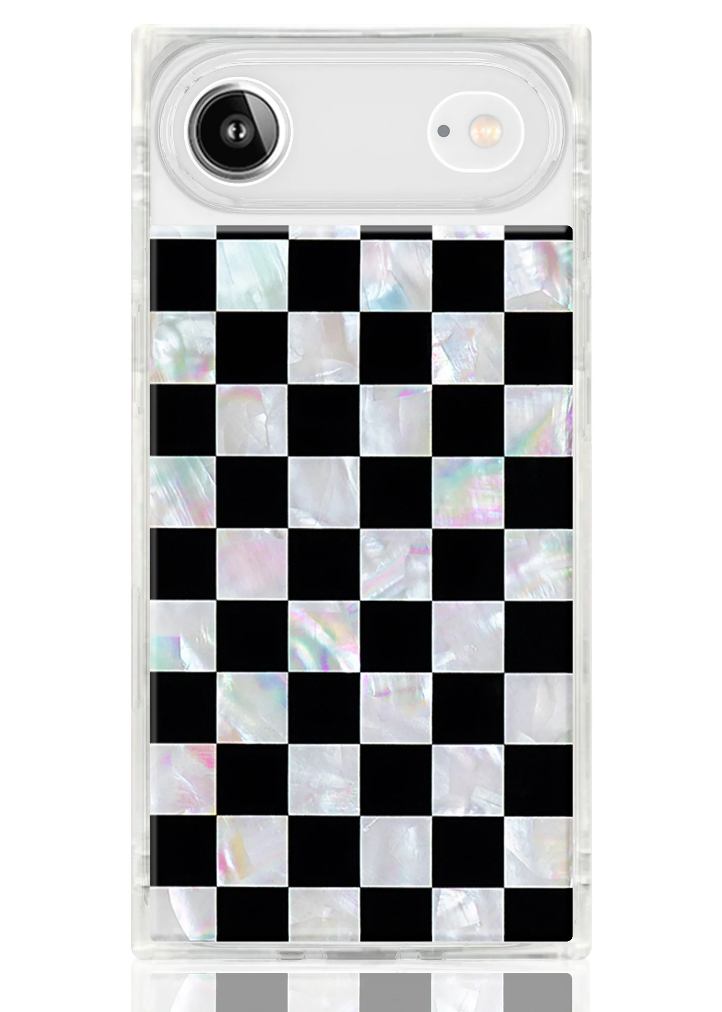 SQUARE® Checkered Mother of Pearl iPhone Case - Image 57