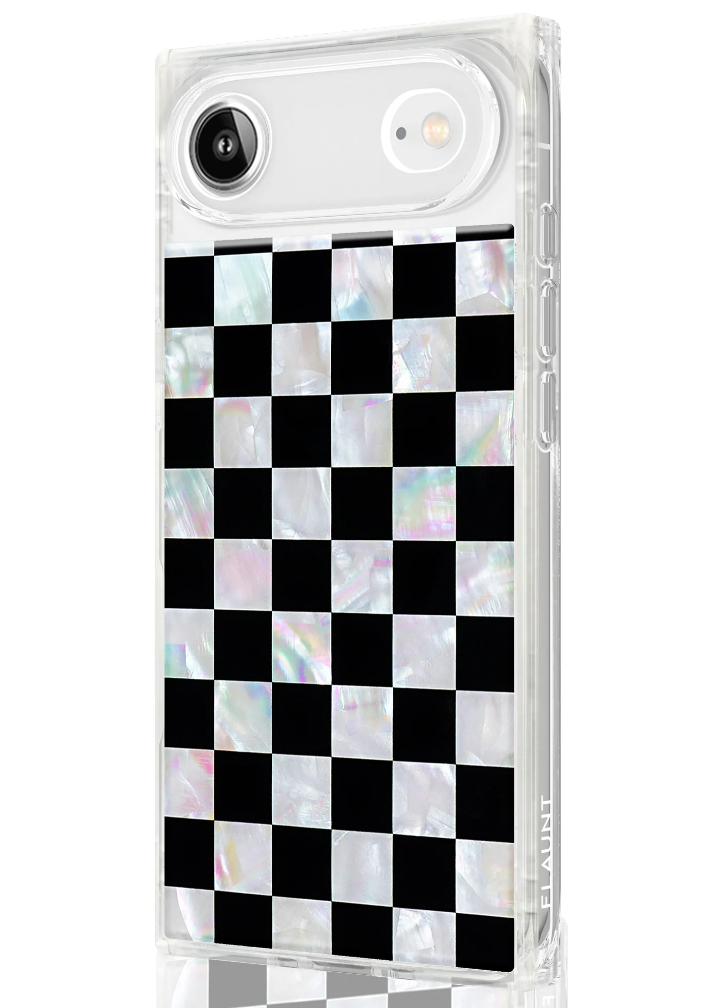 SQUARE® Checkered Mother of Pearl iPhone Case - Image 58