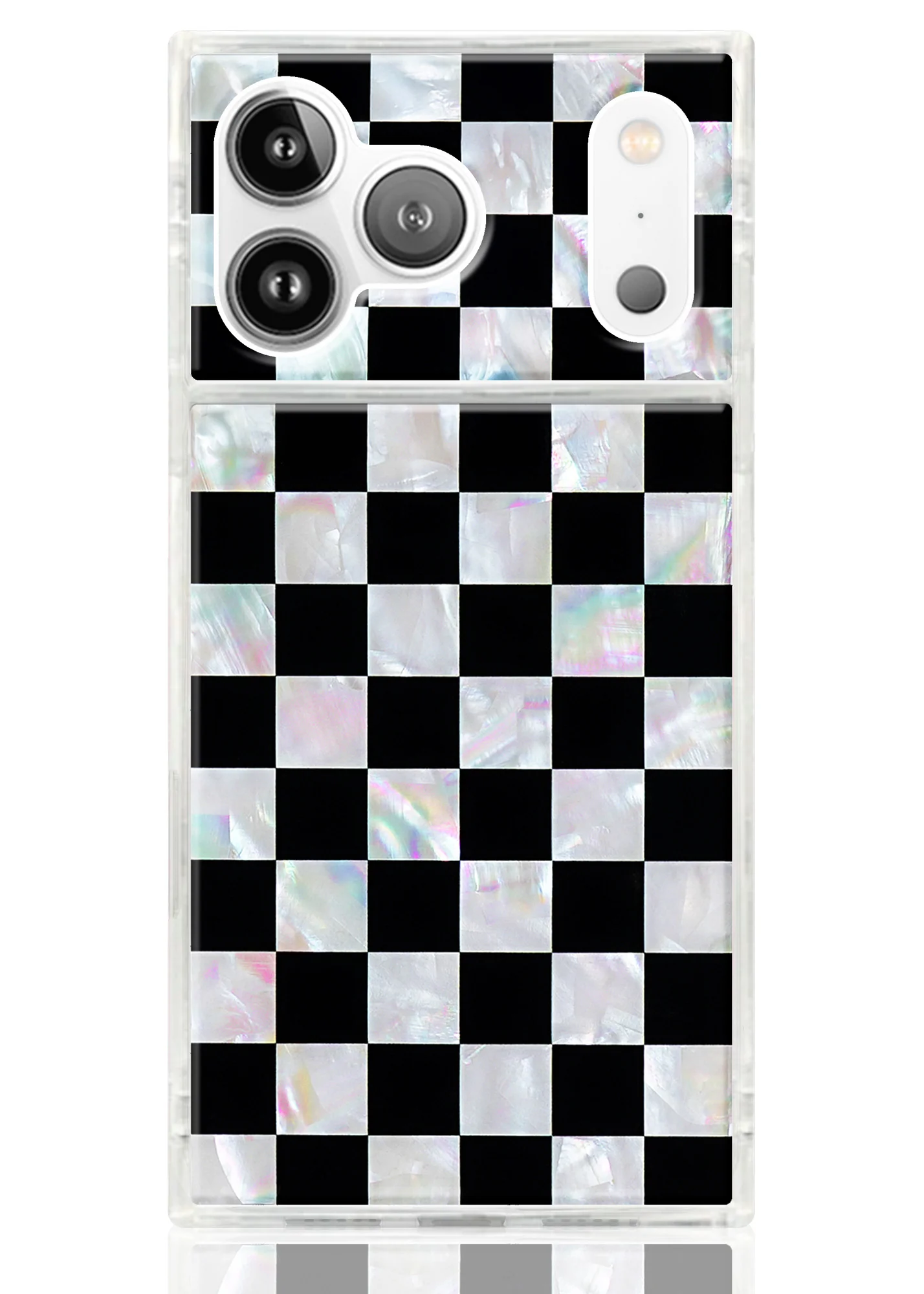 SQUARE® Checkered Mother of Pearl iPhone Case - Image 63