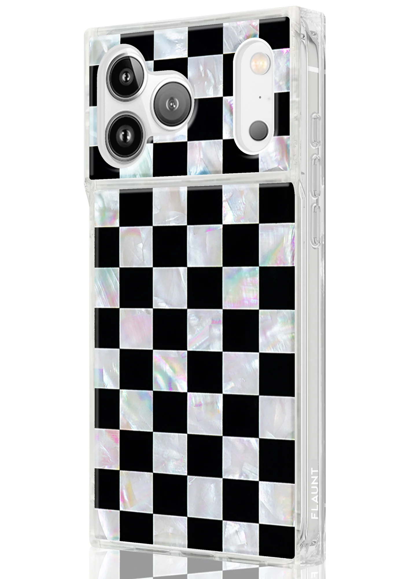 SQUARE® Checkered Mother of Pearl iPhone Case - Image 64