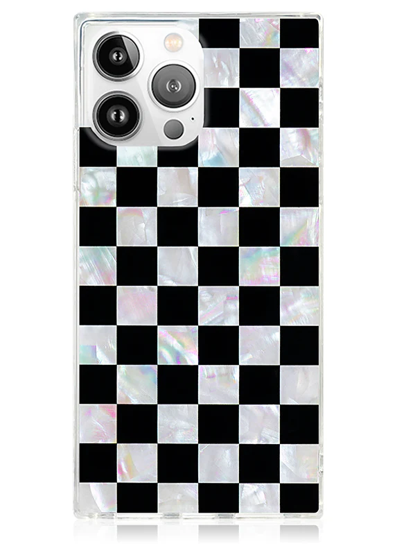 SQUARE® Checkered Mother of Pearl iPhone Case - Image 7