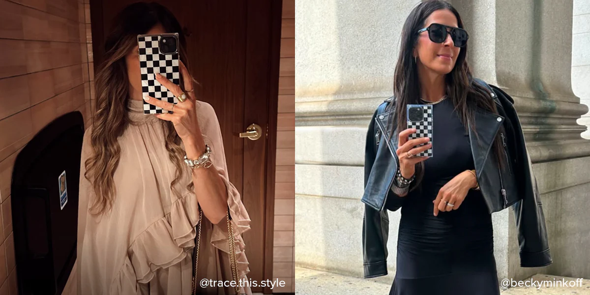 SQUARE® Checkered Mother of Pearl iPhone Case - Image 81