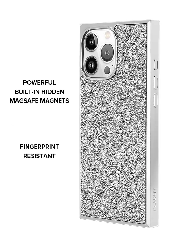 Elite Collection - SQUARE® Silver Crystal Elegance iPhone Case - Image 11