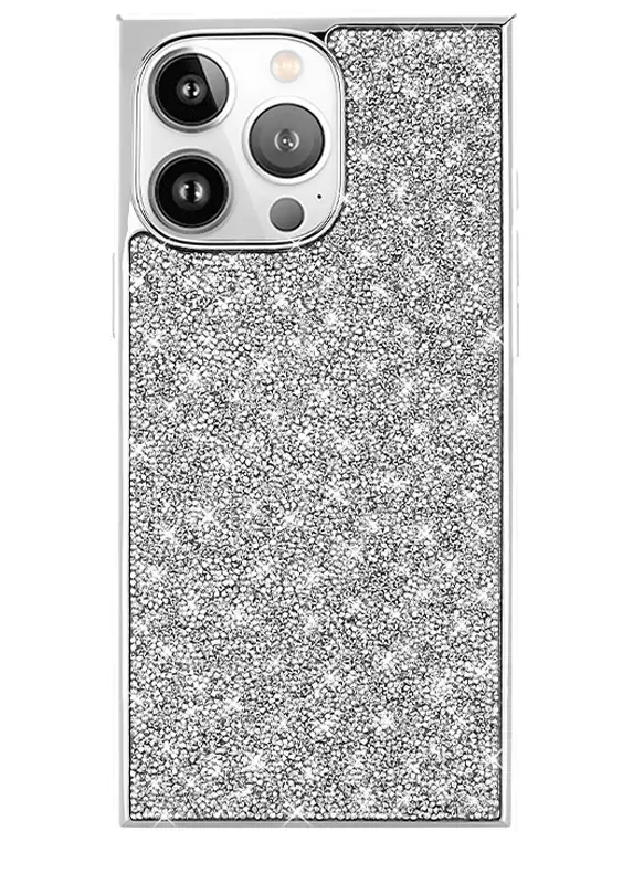 Elite Collection - SQUARE® Silver Crystal Elegance iPhone Case - Image 12