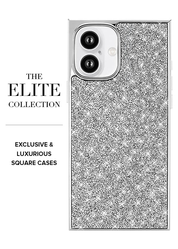 Elite Collection - SQUARE® Silver Crystal Elegance iPhone Case - Image 18