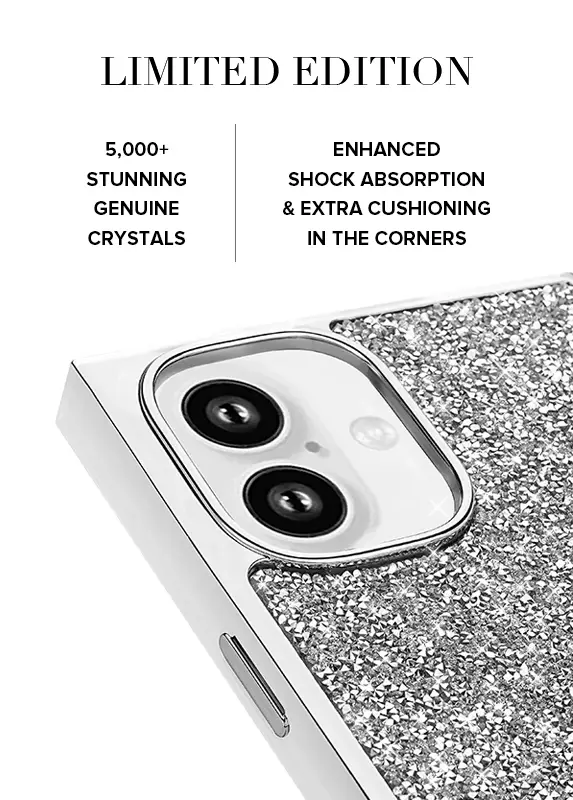 Elite Collection - SQUARE® Silver Crystal Elegance iPhone Case - Image 19