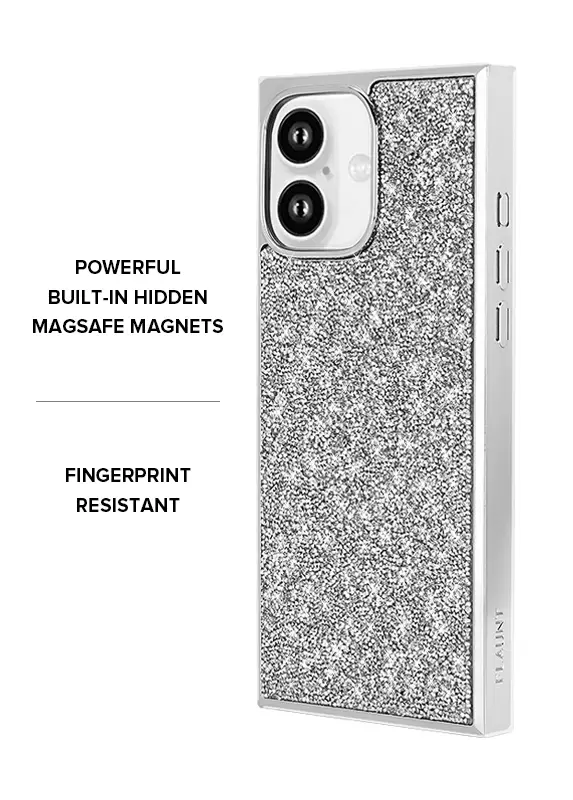 Elite Collection - SQUARE® Silver Crystal Elegance iPhone Case - Image 21