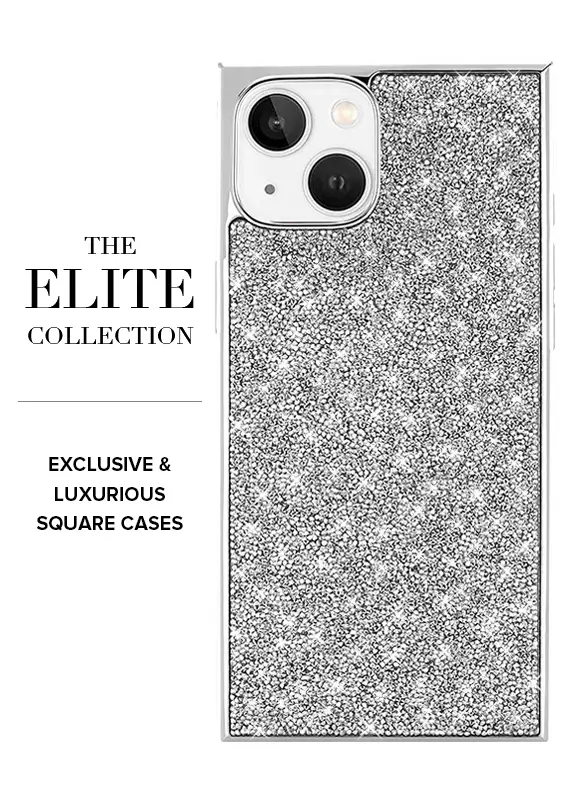Elite Collection - SQUARE® Silver Crystal Elegance iPhone Case - Image 23