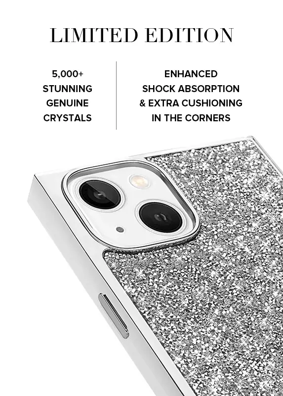 Elite Collection - SQUARE® Silver Crystal Elegance iPhone Case - Image 24