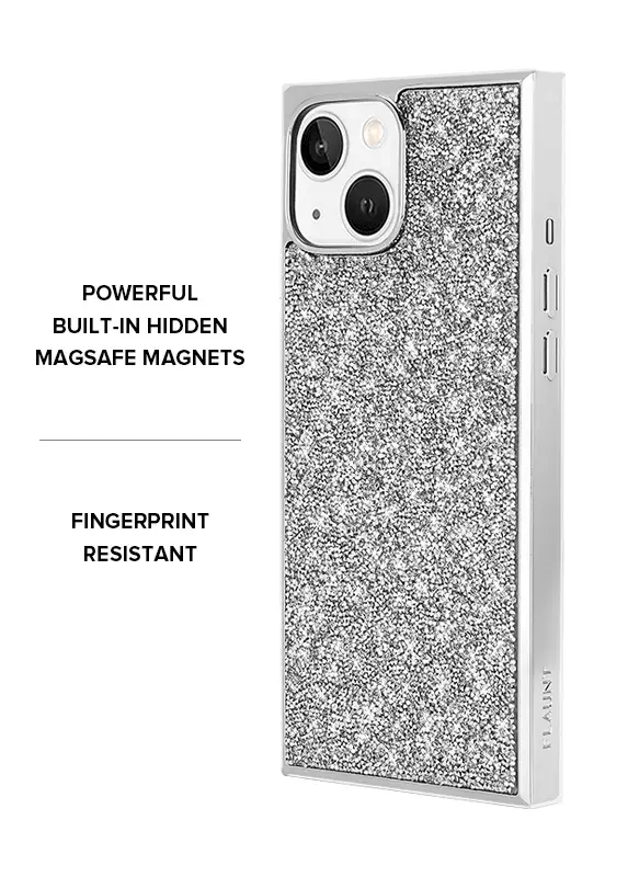 Elite Collection - SQUARE® Silver Crystal Elegance iPhone Case - Image 26