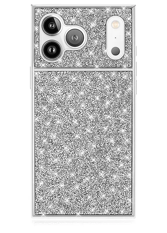 Elite Collection - SQUARE® Silver Crystal Elegance iPhone Case - Image 37