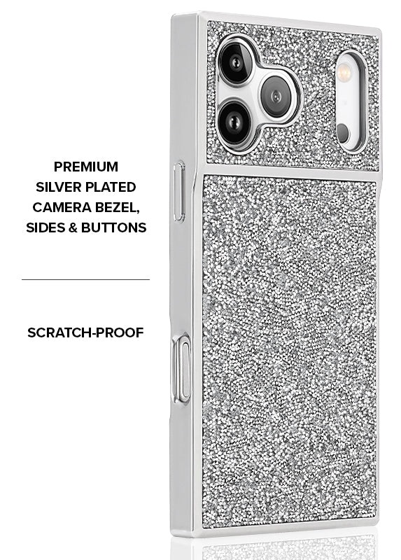 Elite Collection - SQUARE® Silver Crystal Elegance iPhone Case - Image 40