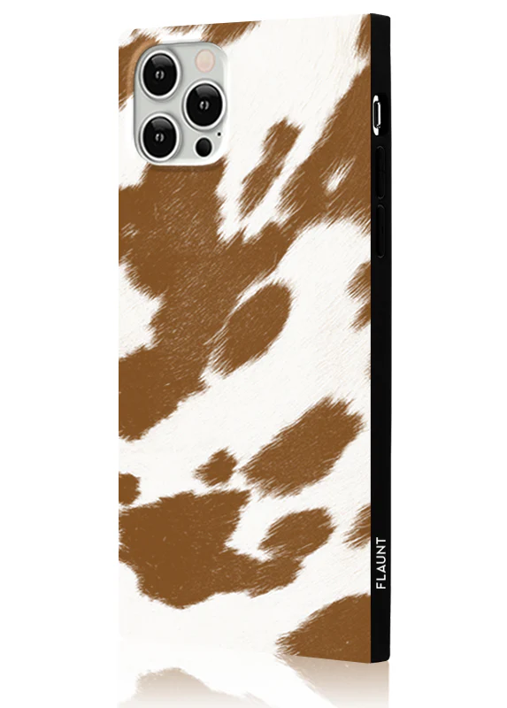 SQUARE® Tan Cow iPhone Case - Image 4
