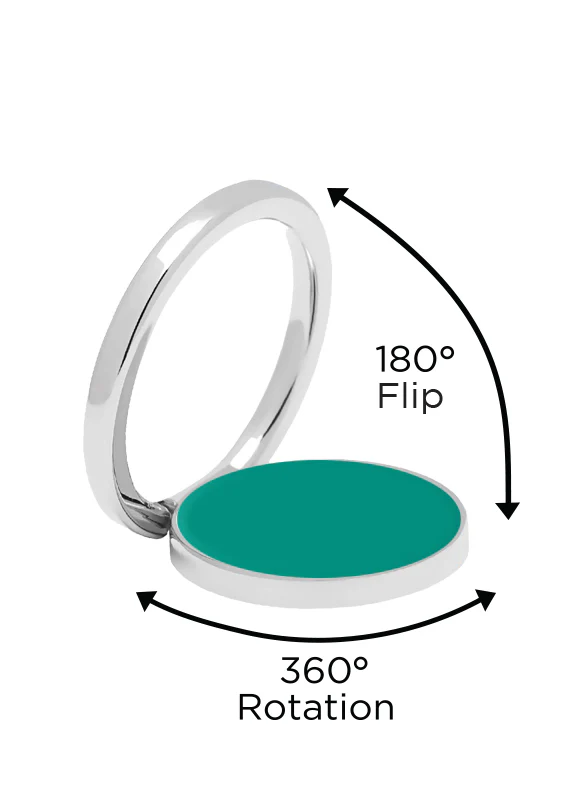 Teal Adhesive Phone Ring Stand - Image 4