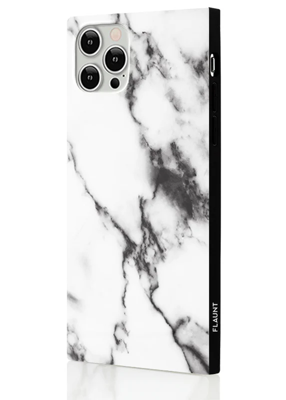 SQUARE® White Marble iPhone Case - Image 24