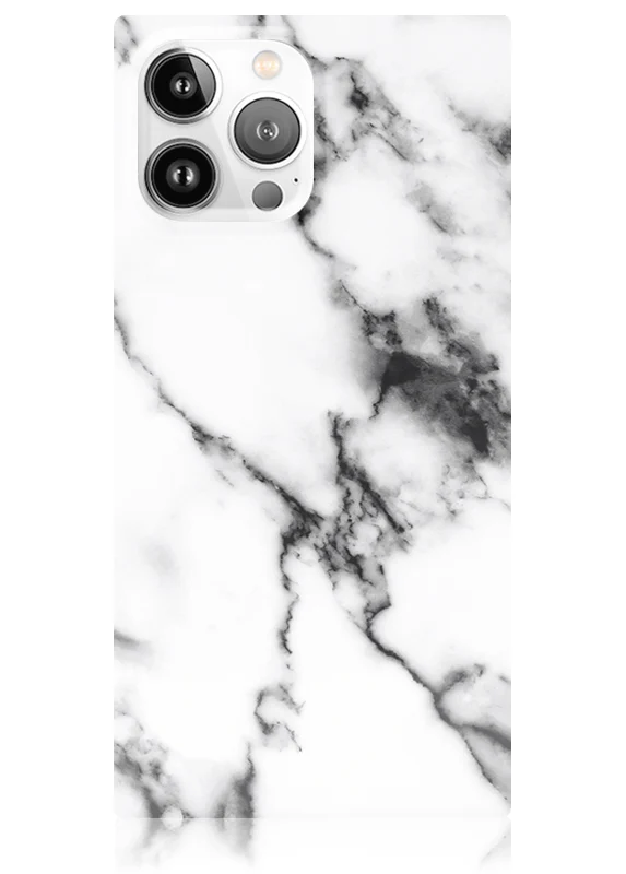 SQUARE® White Marble iPhone Case - Image 25