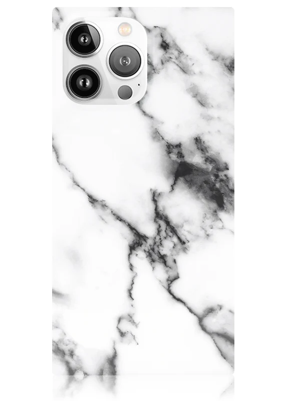 SQUARE® White Marble iPhone Case - Image 31