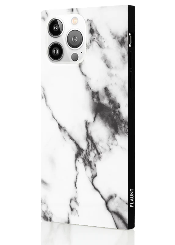 SQUARE® White Marble iPhone Case - Image 32