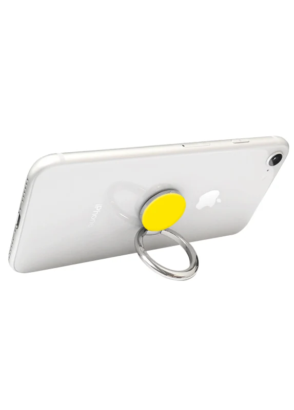 Yellow Adhesive Phone Ring Stand - Image 3